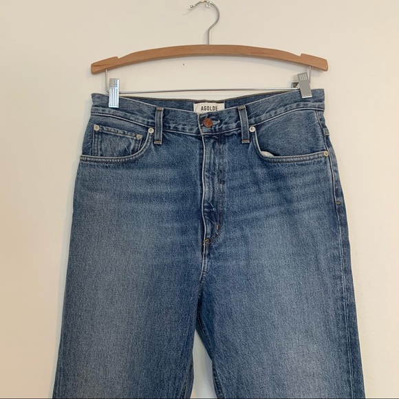 Agolde Blue Flare & Wide Leg Jeans - Picture 4 of 7